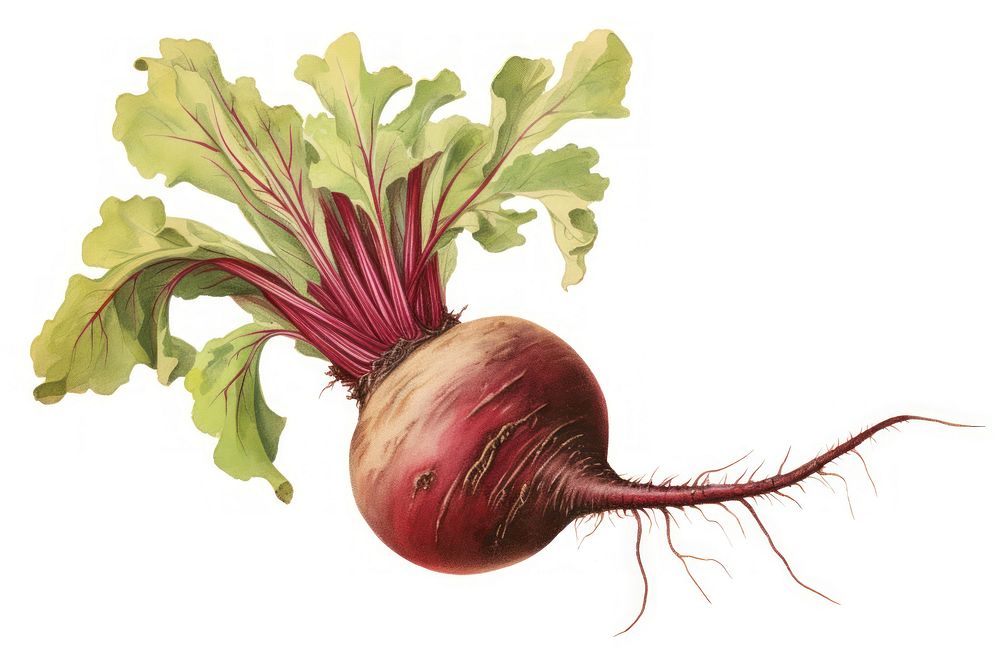 Vintage Beetroot vegetable plant. AI generated Image by rawpixel.