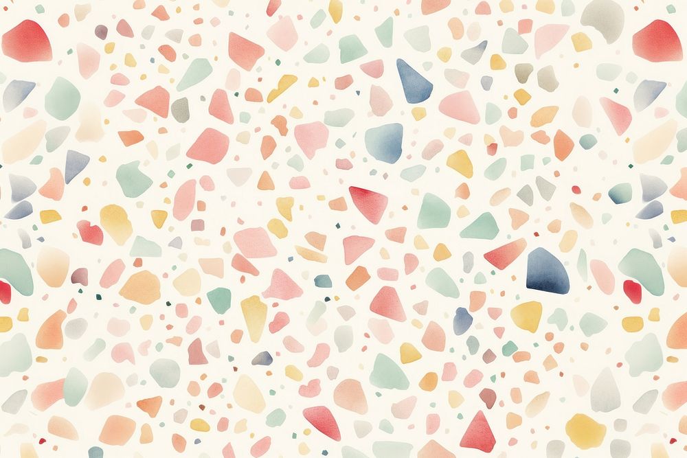 Terrazzo pastel pattern confetti texture. AI generated Image by rawpixel.