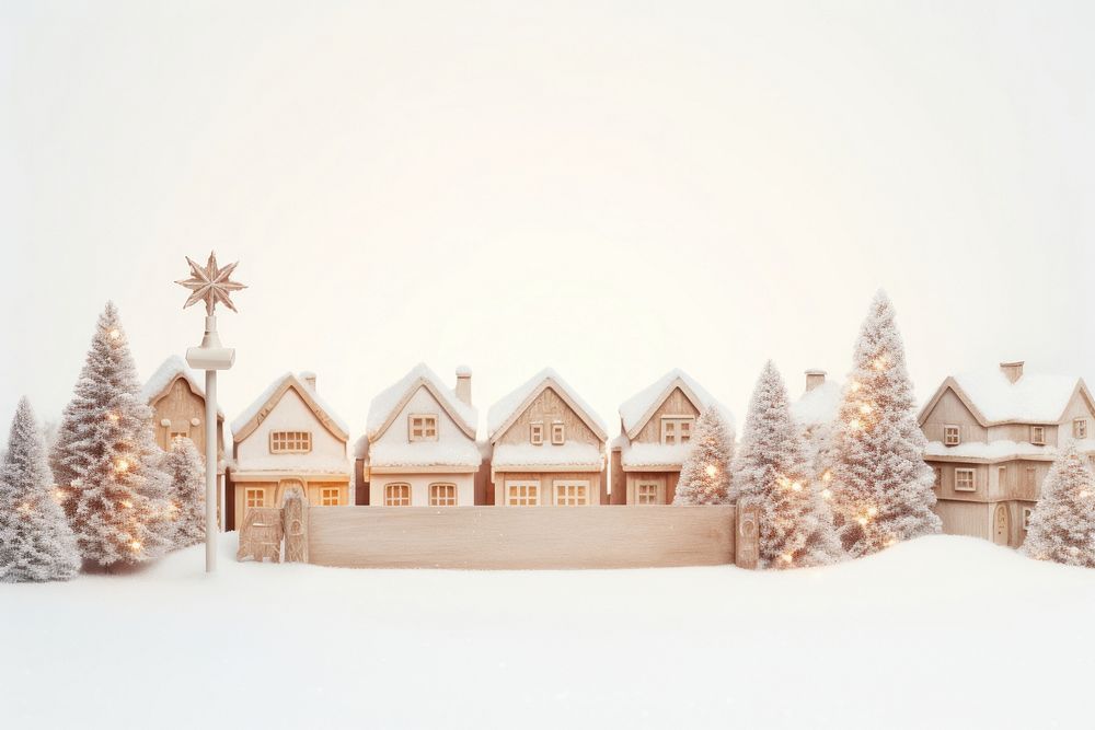 Christmas town christmas outdoors nature. AI generated Image by rawpixel.