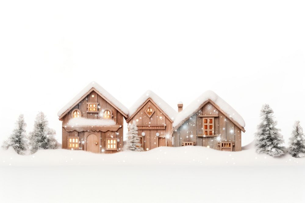 Christmas town architecture christmas building. AI generated Image by rawpixel.