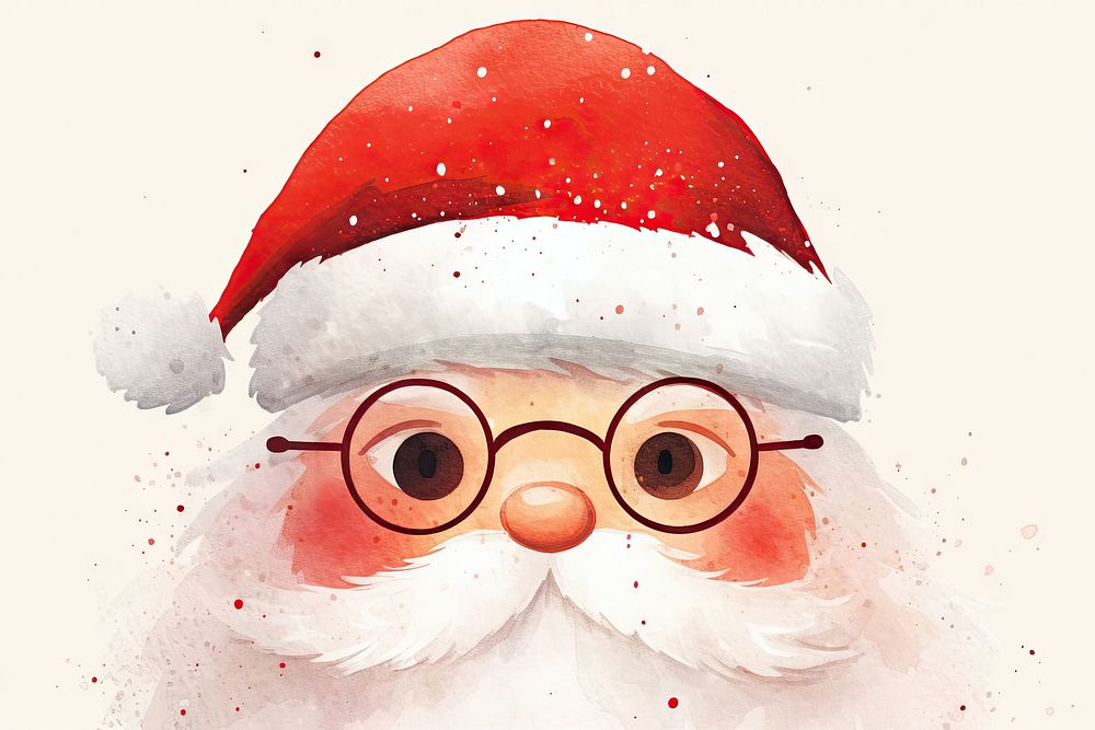 Santa claus face winter fun celebration. AI generated Image by rawpixel.