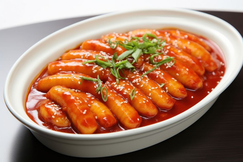 Korean tteokbokki food table meal. AI generated Image by rawpixel.