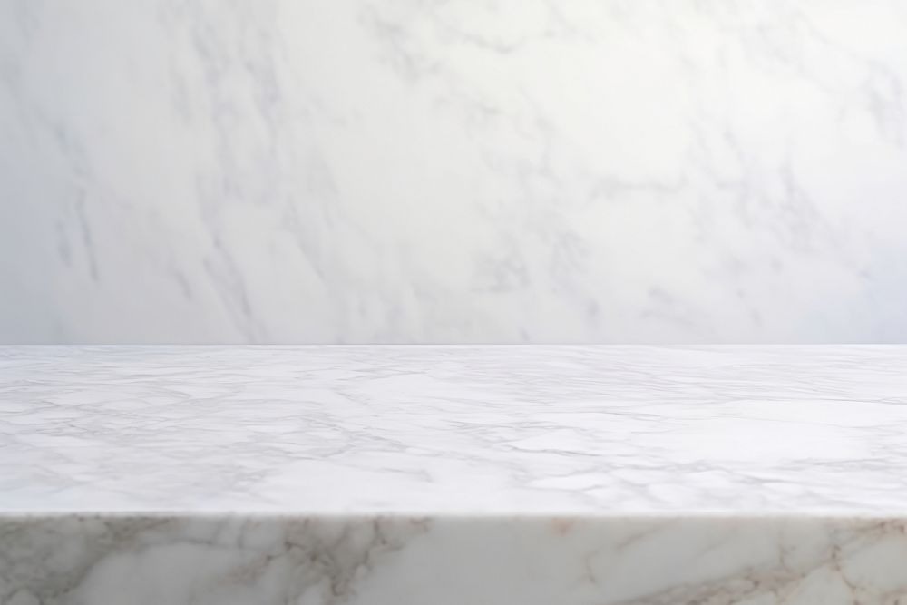 Marble texture table backgrounds floor white. AI generated Image by rawpixel.