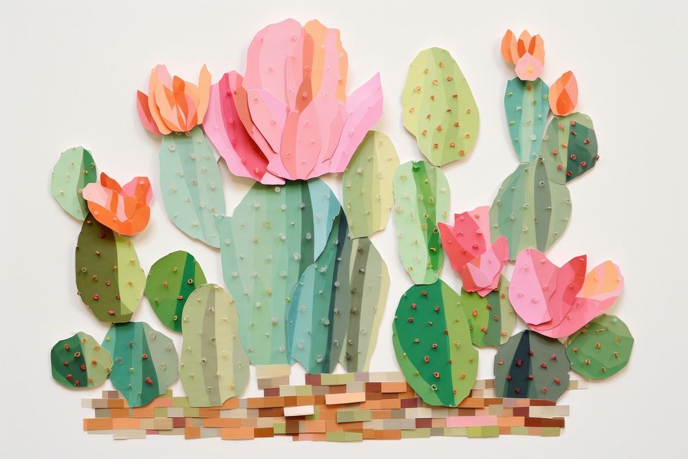 Cactus plant art creativity. AI generated Image by rawpixel.