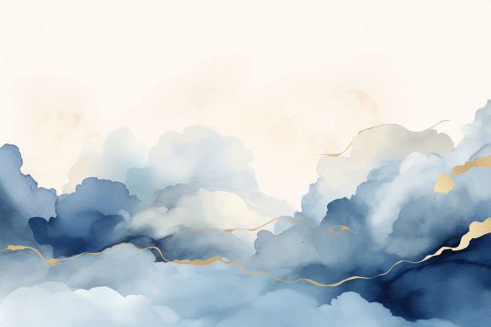 Blue cloud shaped backgrounds outdoors nature. AI generated Image by rawpixel.