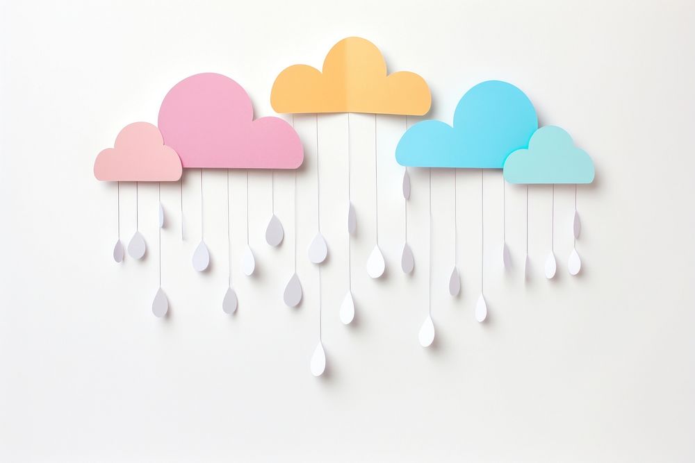 Cloud rain white background creativity. AI generated Image by rawpixel.