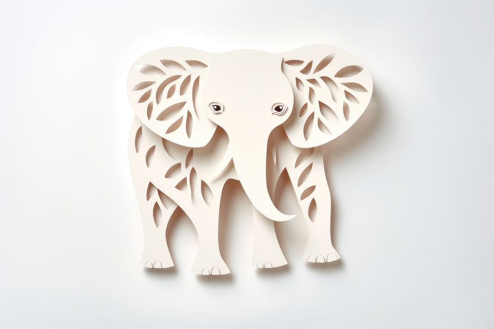 Elephant animal mammal art. AI generated Image by rawpixel.