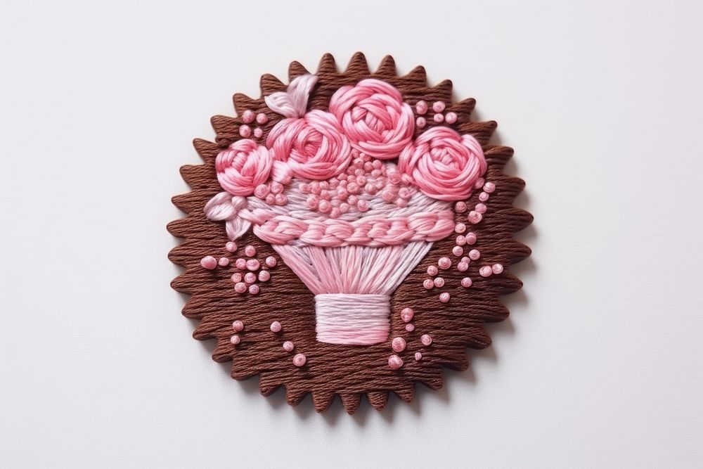 Valentine chocolate dessert cupcake pattern. AI generated Image by rawpixel.