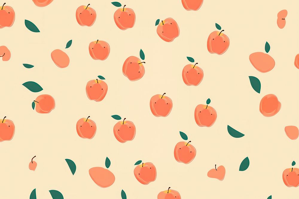 Apple pattern backgrounds wallpaper. AI generated Image by rawpixel.