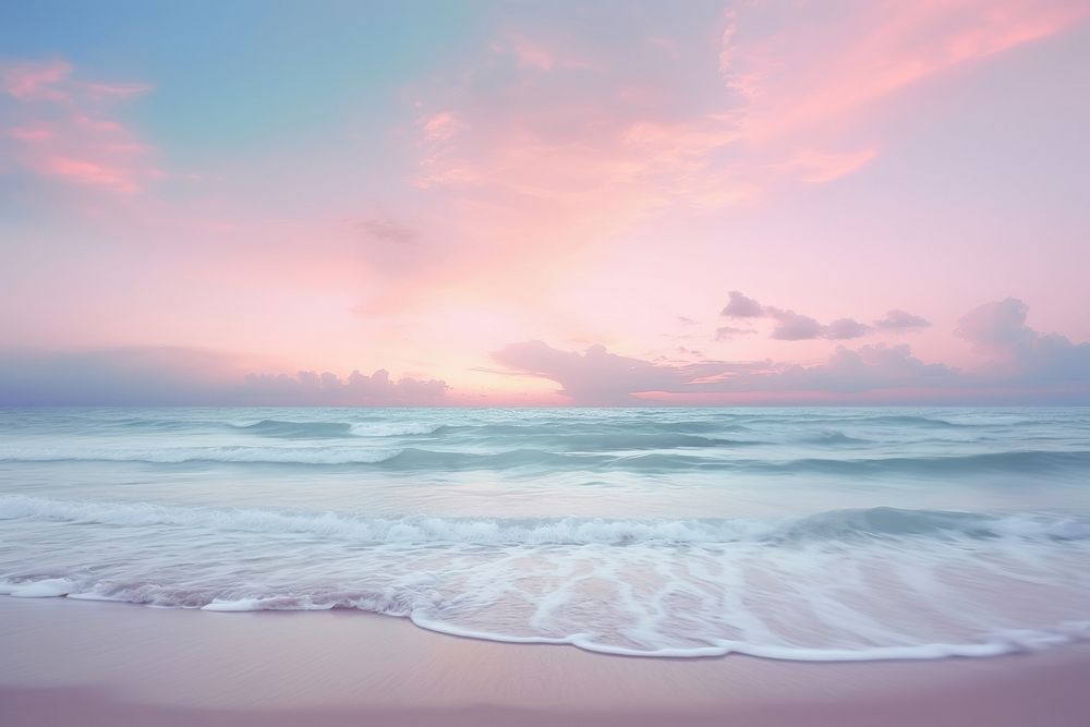 Beach landscape outdoors horizon. AI | Free Photo Illustration - rawpixel