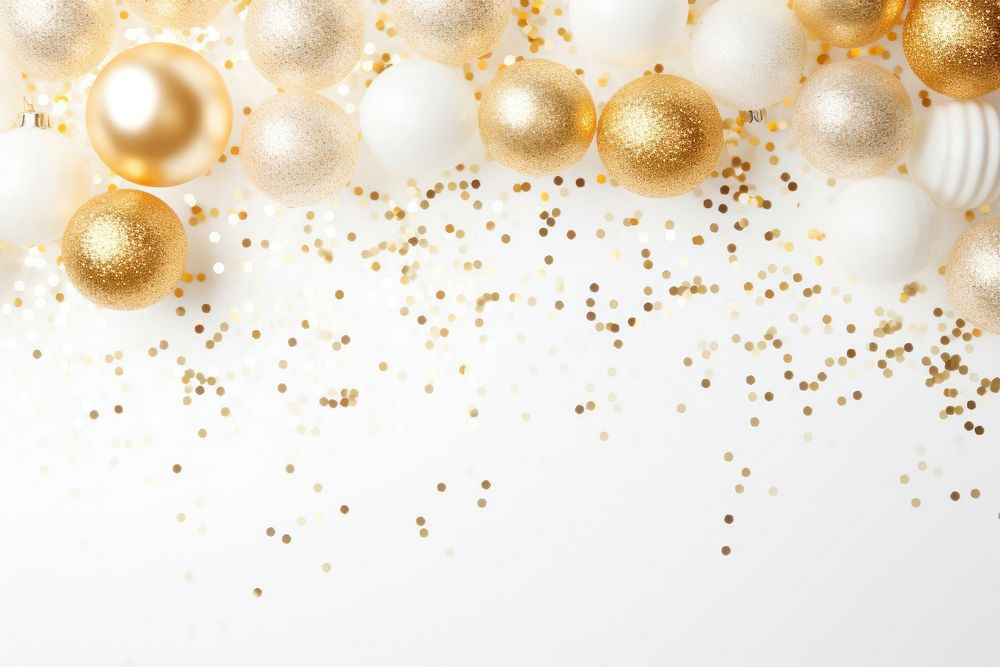 New year backgrounds confetti white. AI generated Image by rawpixel.