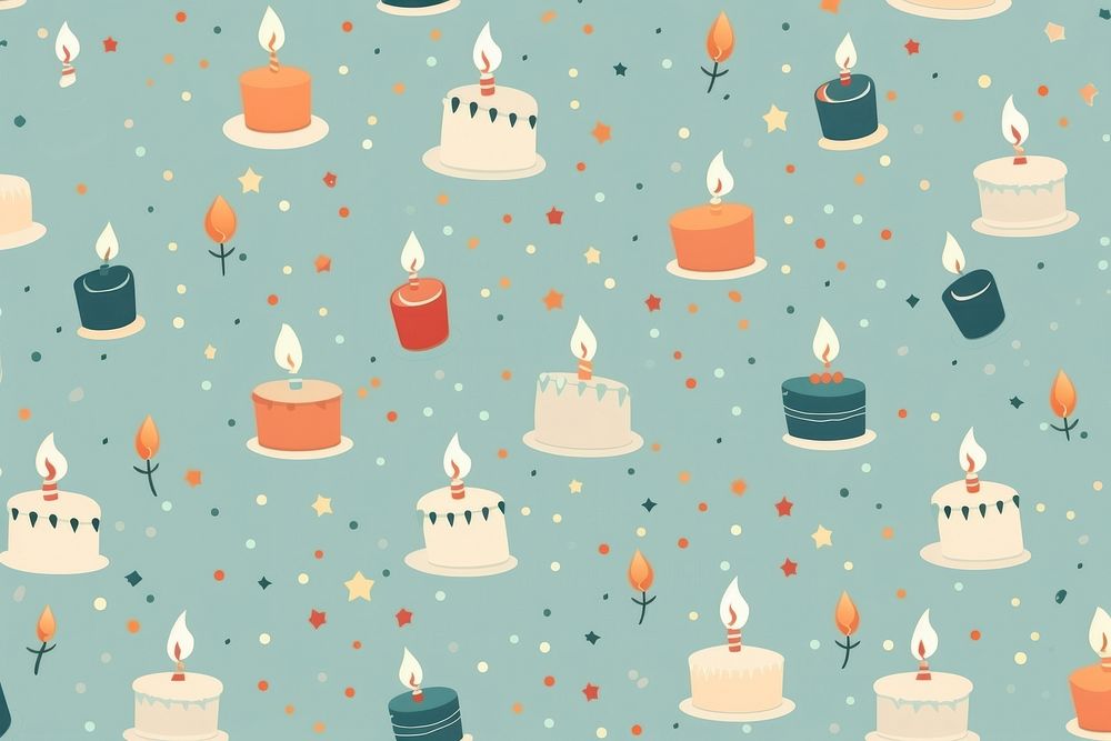 Birthday pattern backgrounds dessert. AI generated Image by rawpixel.