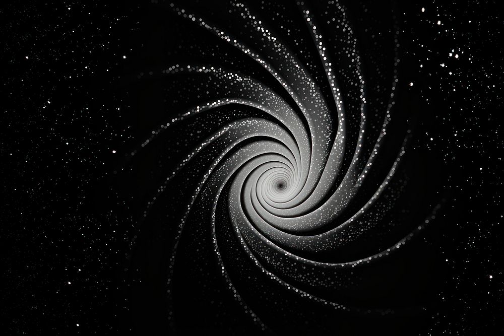 Spiral galaxy astronomy nature black. AI generated Image by rawpixel.