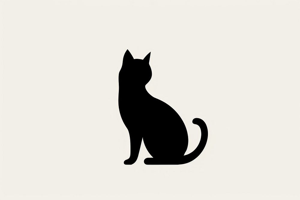 Sillouette cat silhouette christmas animal. AI generated Image by rawpixel.