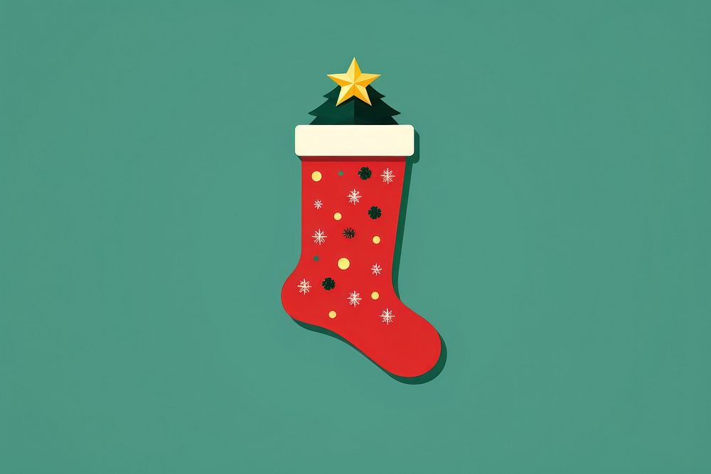 Christmas stocking celebration decoration tradition. AI generated Image by rawpixel.