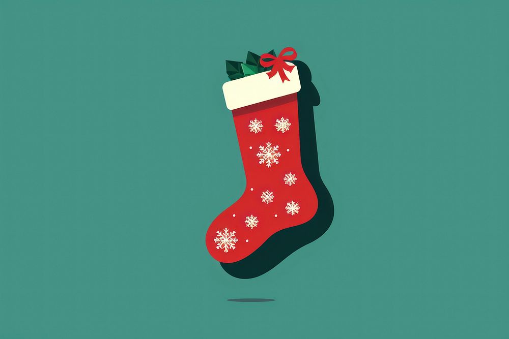 Christmas stocking illuminated celebration decoration. AI generated Image by rawpixel.