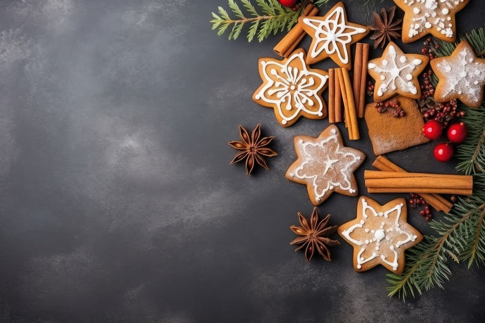 Cookie gingerbread christmas spice. AI generated Image by rawpixel.
