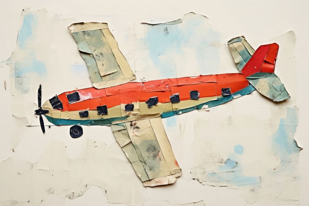 Airplane aircraft painting vehicle. AI generated Image by rawpixel.