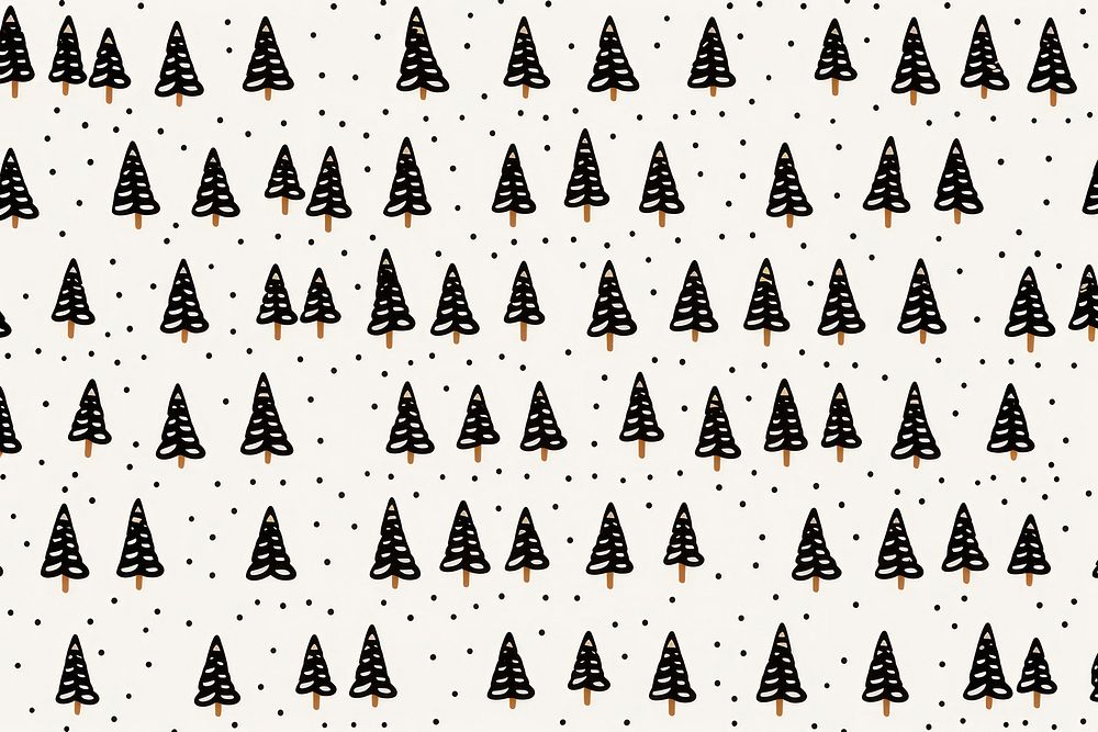 Christmas tree pattern backgrounds line. AI generated Image by rawpixel.