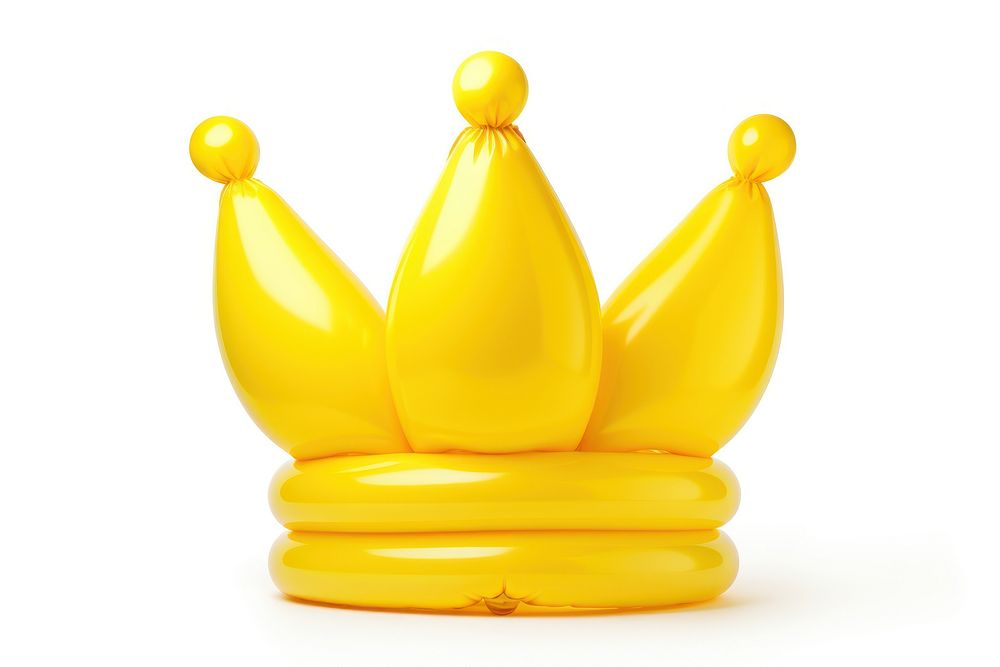 Crown balloon white background celebration. AI generated Image by rawpixel.