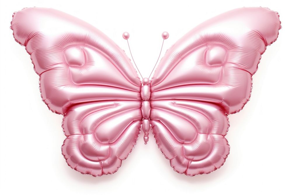 Butterfly balloon pattern pink. AI generated Image by rawpixel.