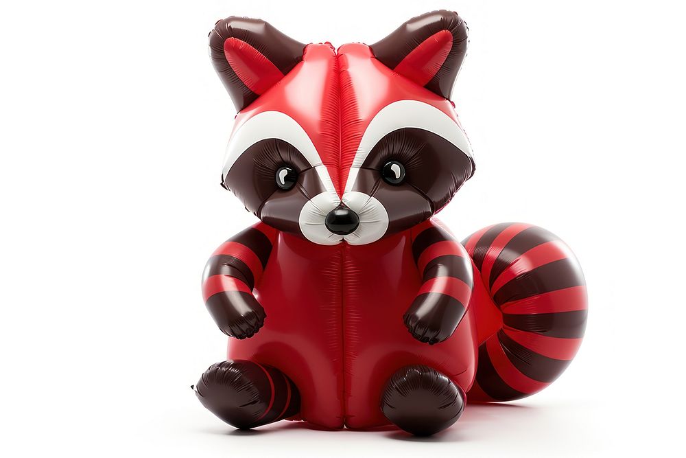 Raccoon figurine cute ball. AI generated Image by rawpixel.