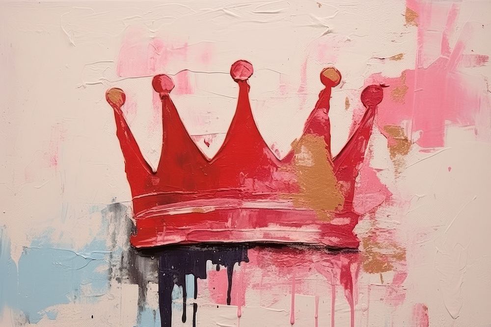 Crown art painting wall. AI | Premium Photo Illustration - rawpixel