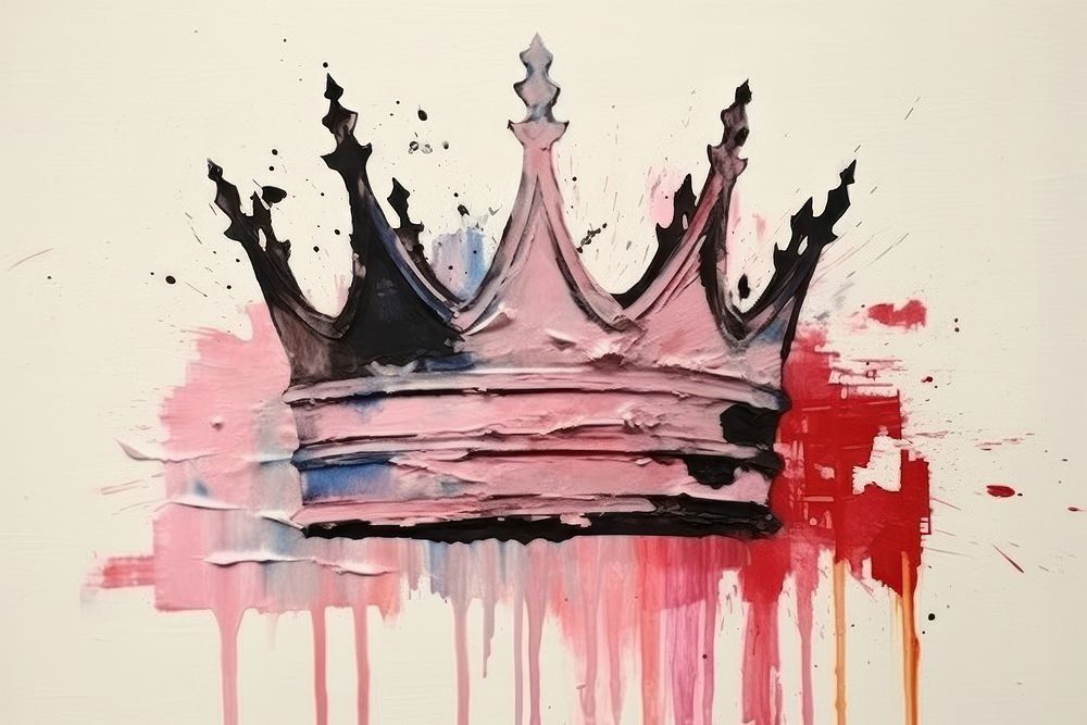 Crown art painting accessories. AI generated Image by rawpixel.