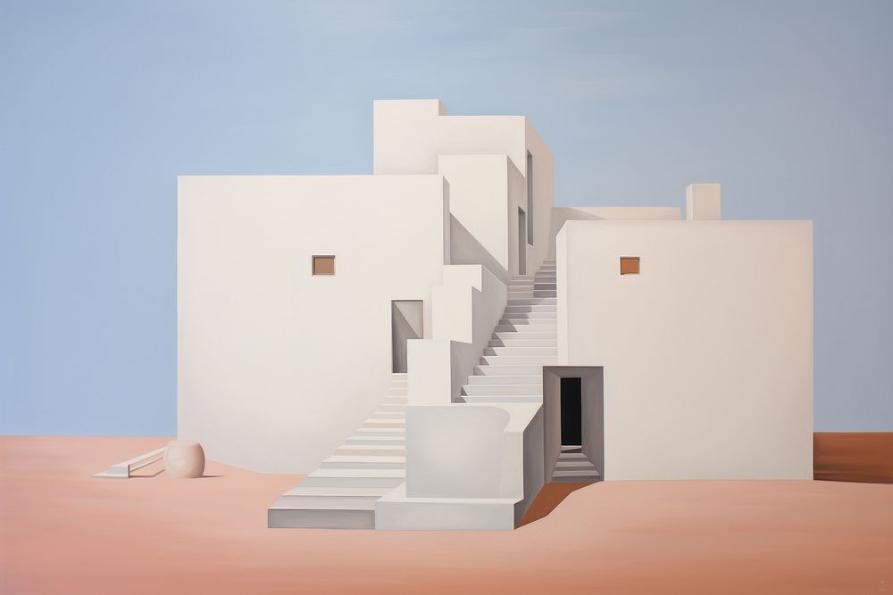 Building architecture staircase house. AI generated Image by rawpixel.