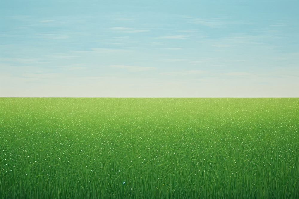 Green Grass Meadow grass green landscape. AI generated Image by rawpixel.