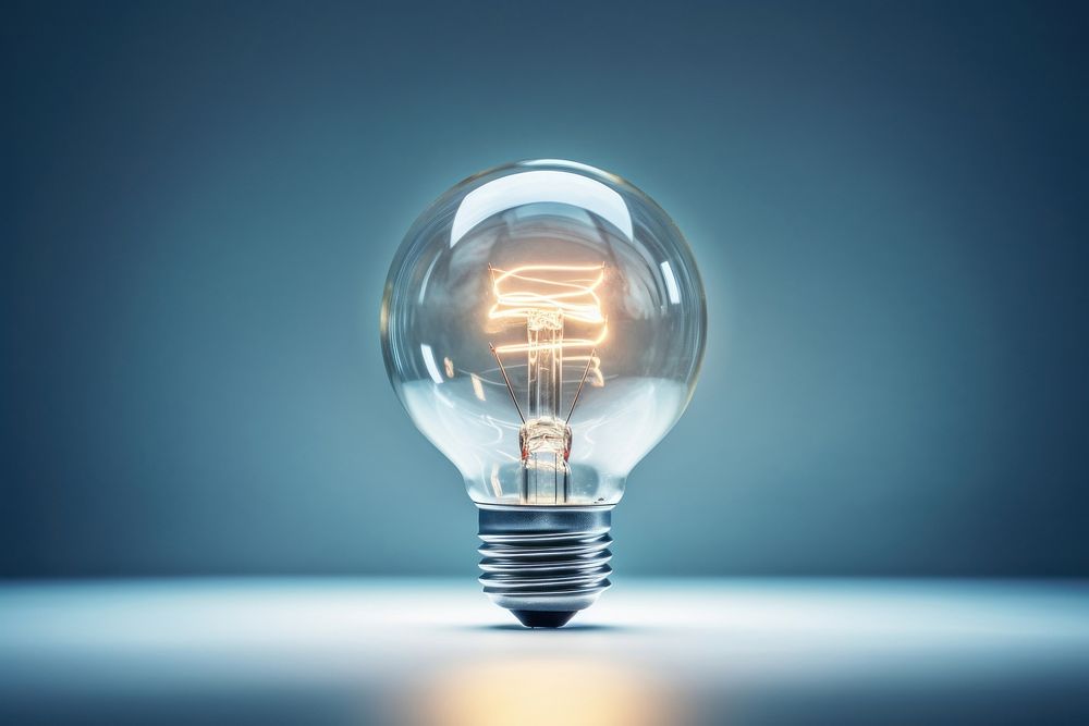 Incandescent light lightbulb electricity illuminated. AI generated Image by rawpixel.