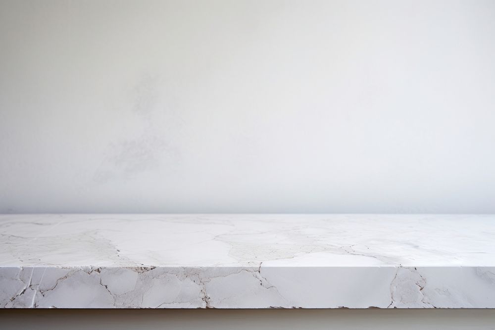 Marble table top counter backgrounds white wall. AI generated Image by rawpixel.