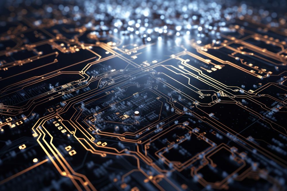Circuit board backgrounds electronics technology. AI generated Image by rawpixel.