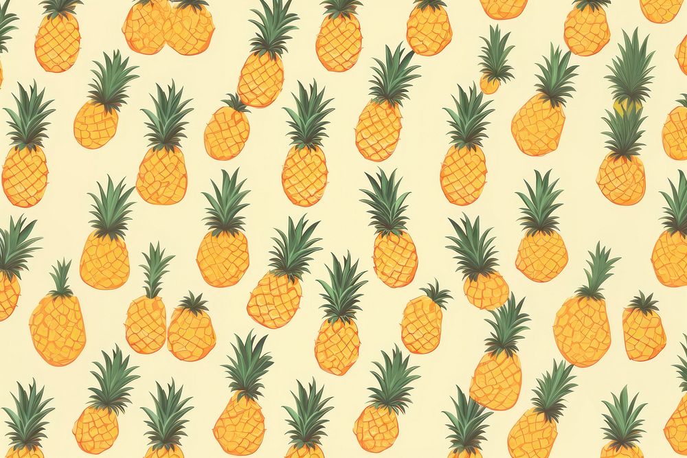Pineapple pineapple backgrounds wallpaper. AI generated Image by rawpixel.