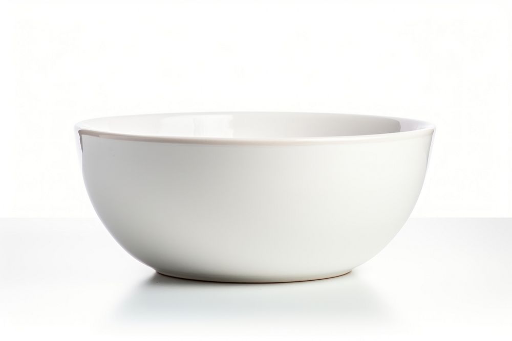 Bowl porcelain white white background. AI generated Image by rawpixel.