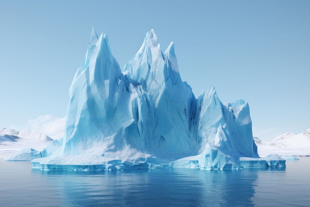 Ice burg mountain outdoors iceberg. AI generated Image by rawpixel.