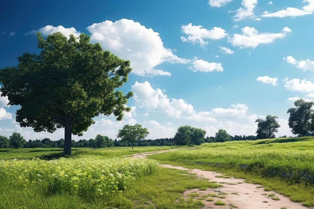 Nature landscape outdoors horizon. AI generated Image by rawpixel.