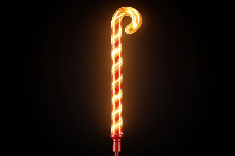Christmas light candy cane. AI generated Image by rawpixel.