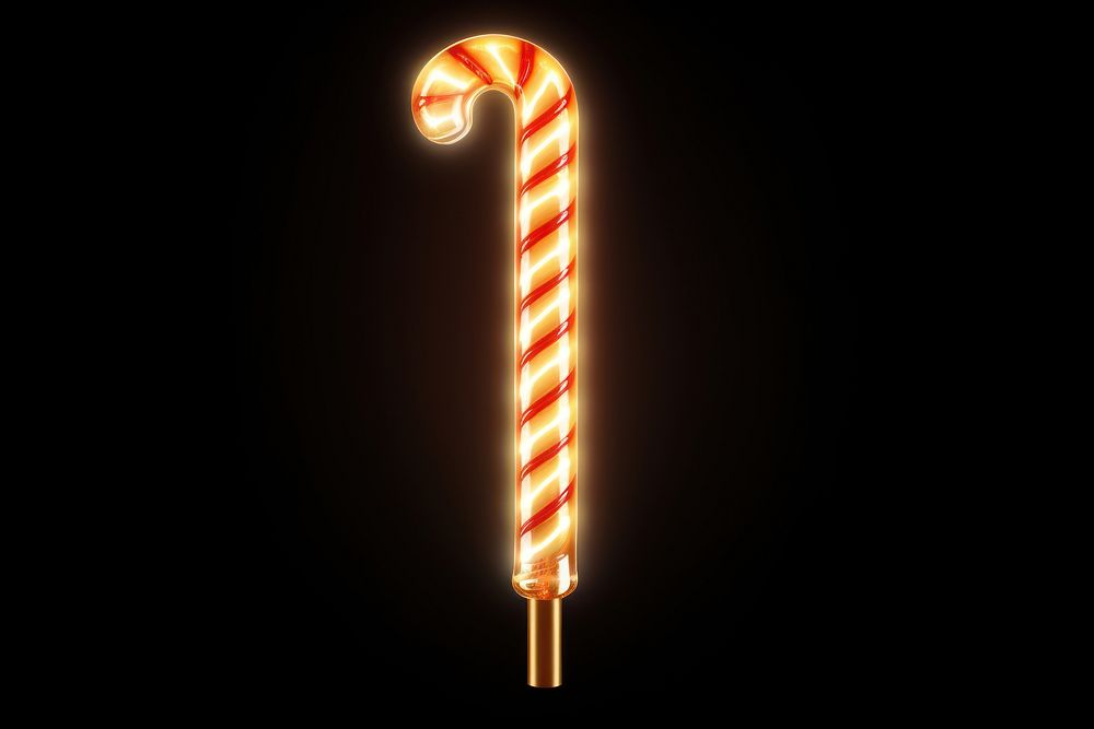 Christmas candy light cane. AI generated Image by rawpixel.