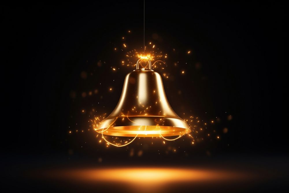 Light bell chandelier lighting. AI generated Image by rawpixel.