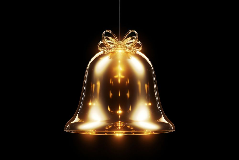 Bell chandelier christmas light. AI generated Image by rawpixel.