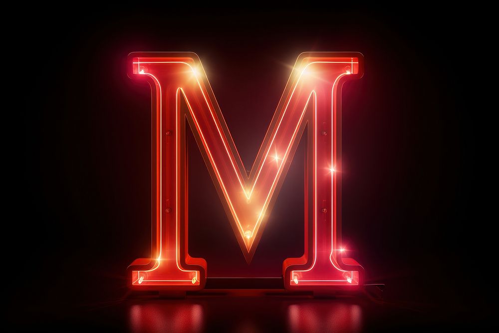 Light neon red illuminated. AI generated Image by rawpixel.