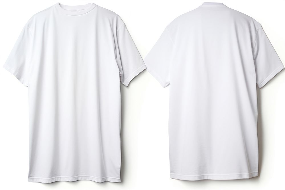 T-shirt sleeve white white background. 