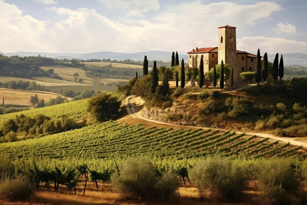 Rustic winery architecture outdoors vineyard. | Premium Photo - rawpixel