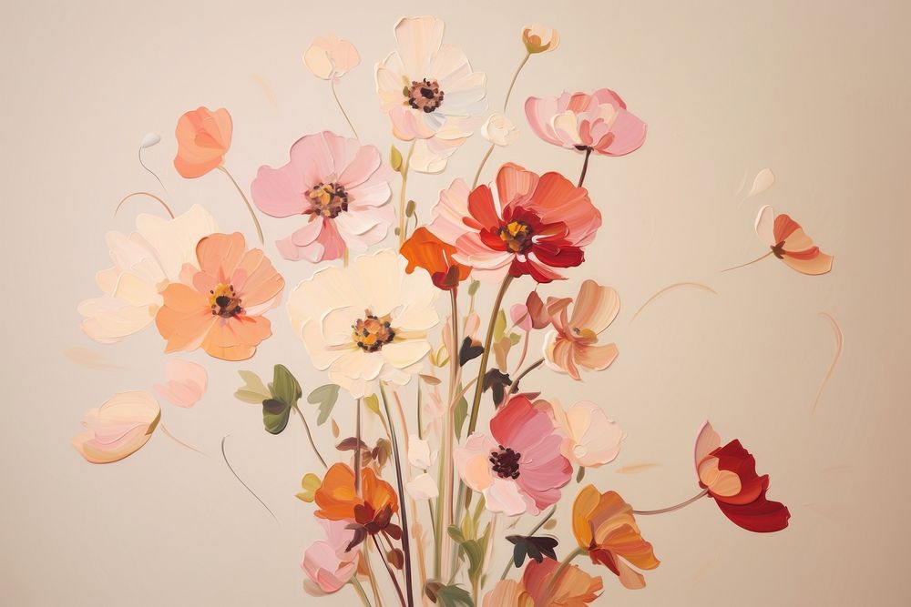 Wallpaper flower painting pattern. 