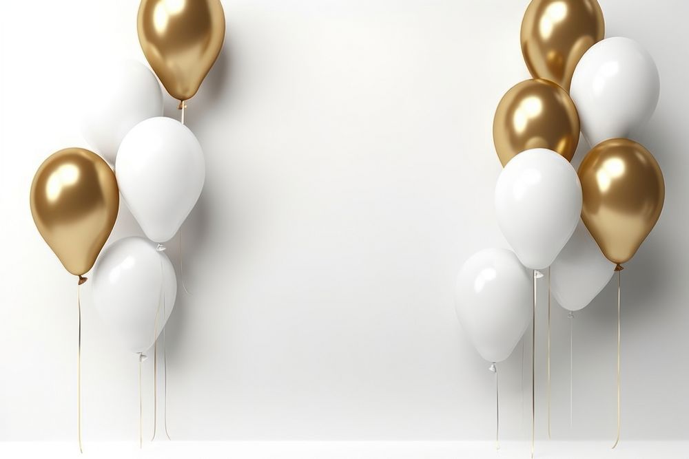 White balloon celebration anniversary accessories. AI generated Image by rawpixel.