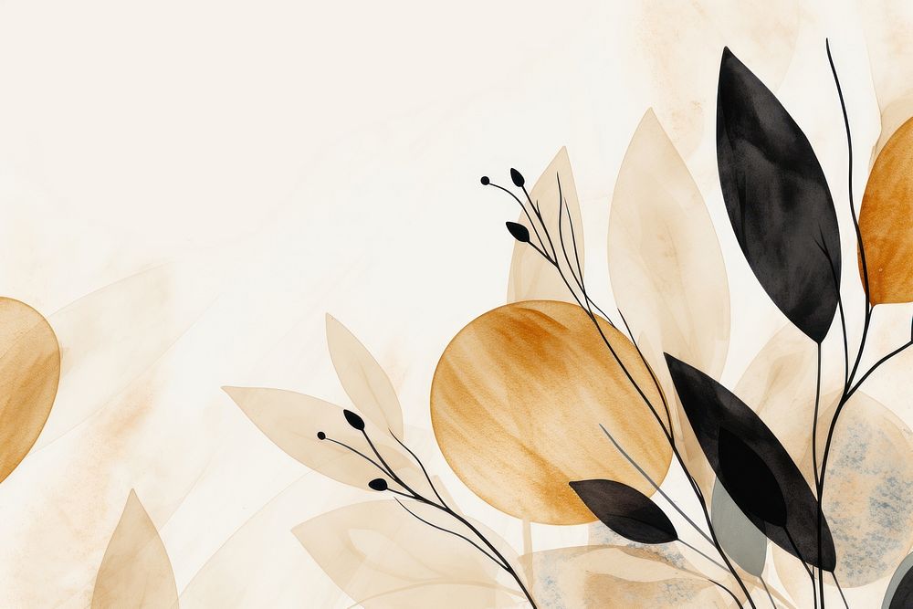 Botanical backgrounds abstract pattern. AI generated Image by rawpixel.