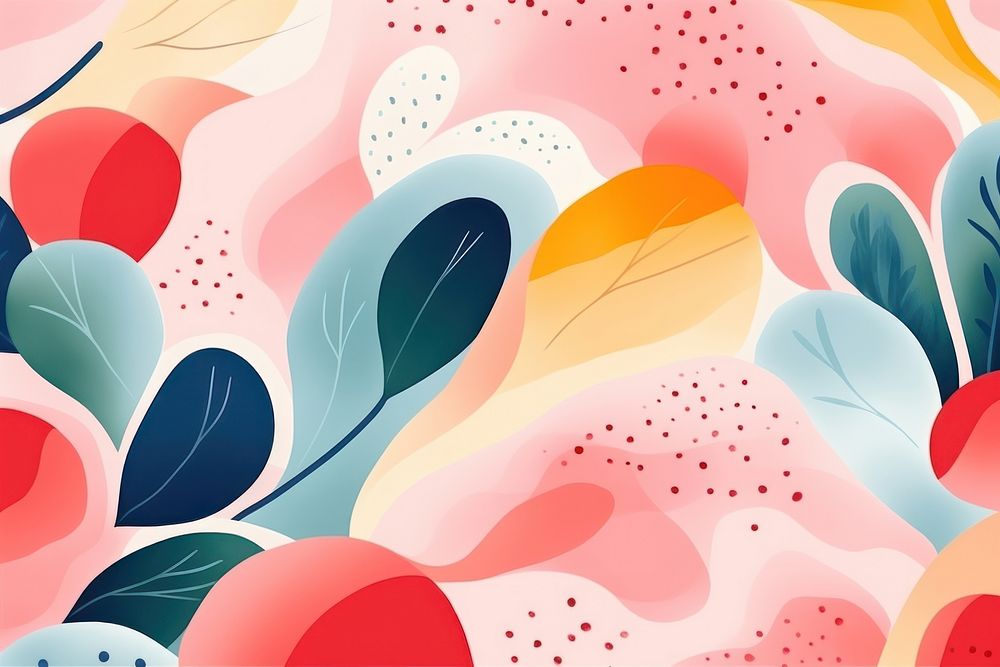 Botanical backgrounds abstract pattern. AI generated Image by rawpixel.
