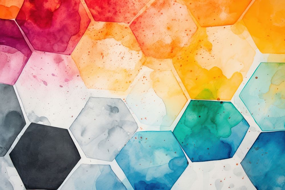 Hexagon backgrounds abstract pattern. AI generated Image by rawpixel.