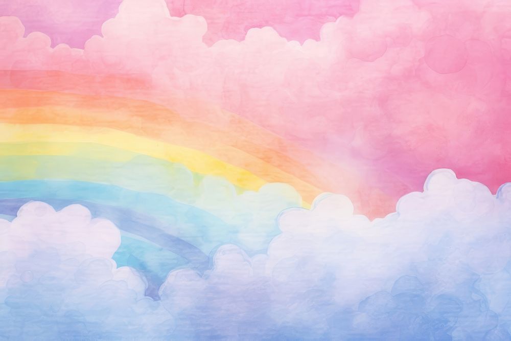 Rainbow cloud backgrounds abstract. AI generated Image by rawpixel.